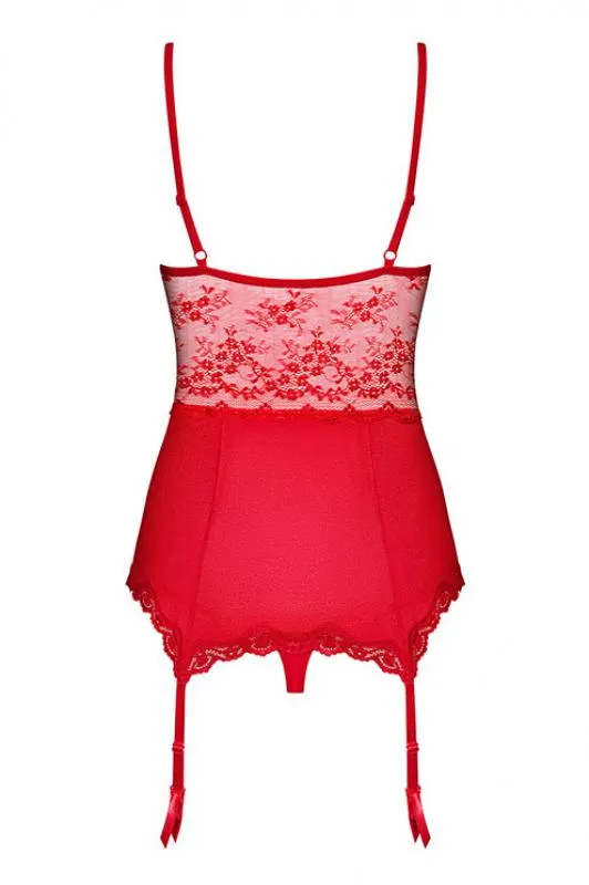 Obsessive - Strawberry Love Korsett - Rot