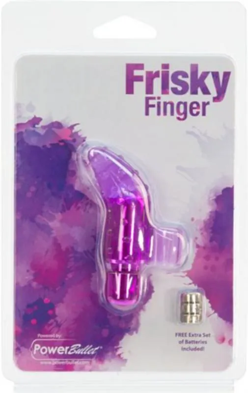 Frisky Finger Vibrator mit Bullet - Lila