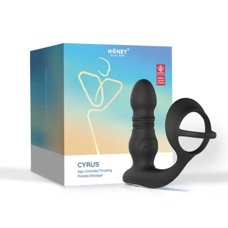 HoneyPlayBox – Cyrus Stoß-Prostata Vibrator – Schwarz