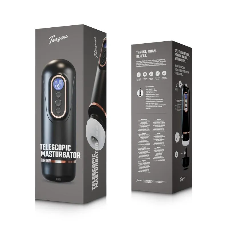 Teazers - Telescopic Masturbator - Schwarz