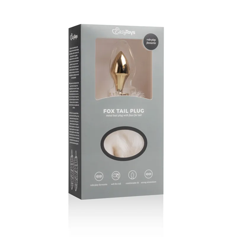 EasyToys – FETISH COLLECTION Analplug – Weißer Fuchsschwanz