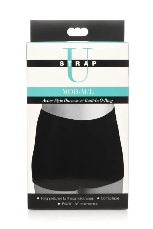 Strap U - Gurtzeug mit eingebautem O-Ring - Schwarz