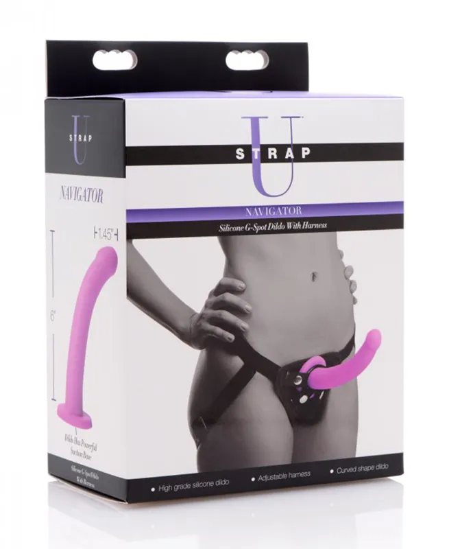 Strap U - Navigator Silikon G-Punkt Dildo zum Umschnallen