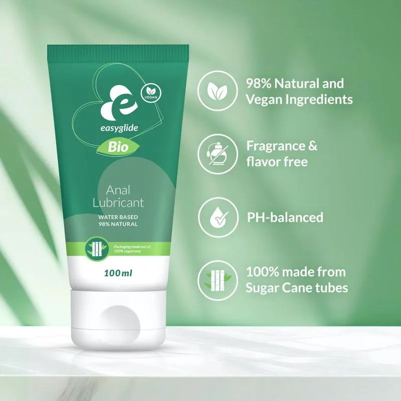 EasyGlide - Bio & Natural Wasserbasiertes Gleitmittel Anal - 100 ml