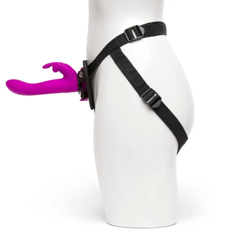 Happy Rabbit – Vibrations-Strap-On Set – Magenta