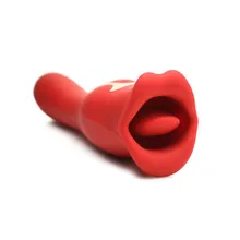 Lickgasm Kus + Doppelseitiger Kuss Vibrator - Rot Lickgasm Kus + Doppelseitiger Kuss Vibrator - Rot