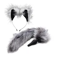 TAILZ - Grey Wolf Schwanzplug & Ohren-Set TAILZ - Grey Wolf Schwanzplug & Ohren-Set
