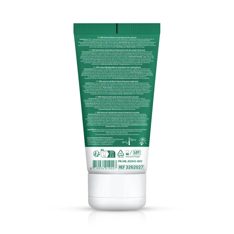 EasyGlide - Bio & Natural Wasserbasiertes Gleitmittel Anal - 100 ml
