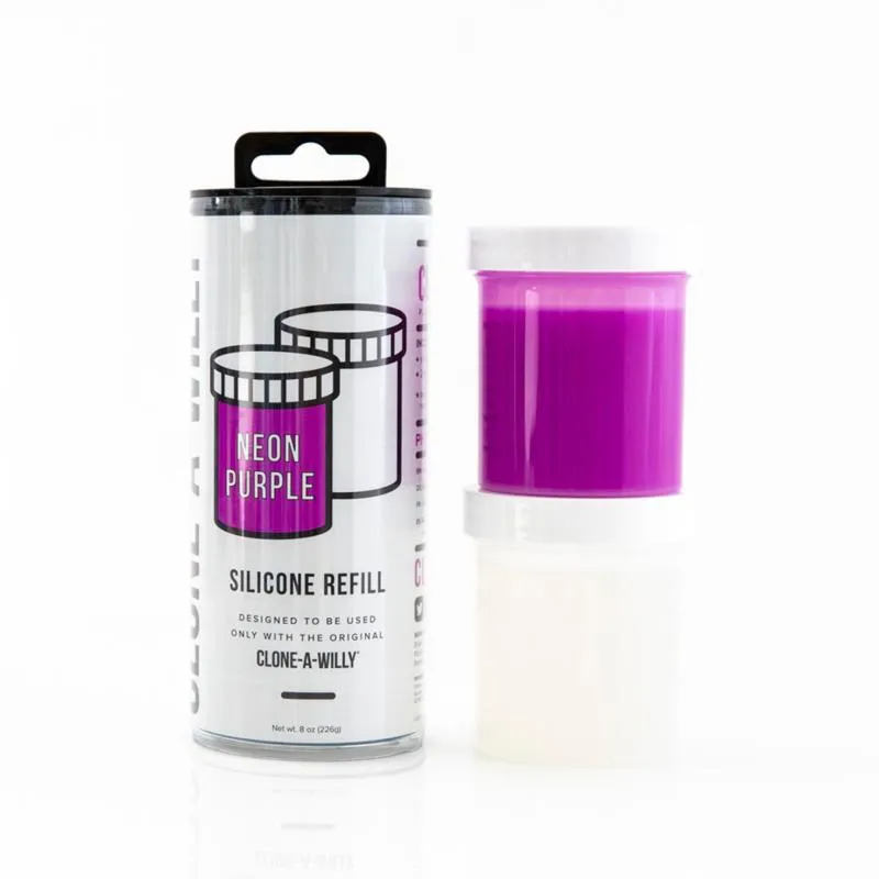 Clone-A-Willy - Nachfüllpackung Neon Lila Silikon