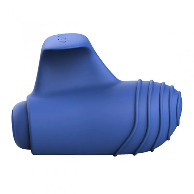 Bteased Fingervibrator - Blau mit Strukturierter Spitze