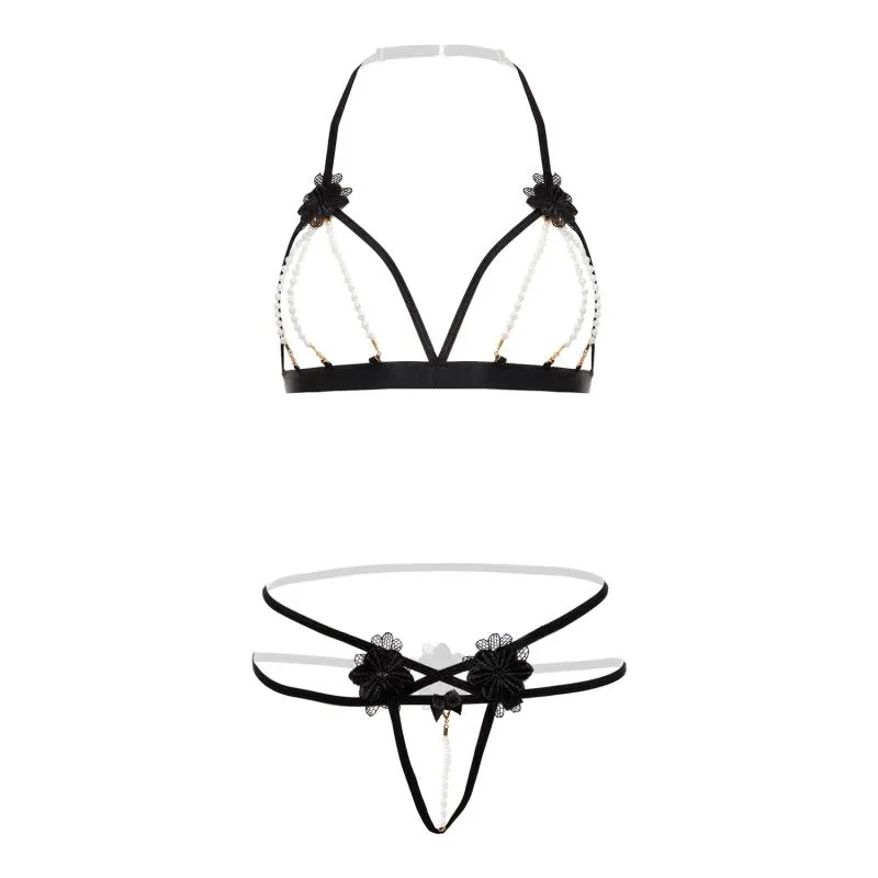 Christine »Mea« Dessous-Set mit offenem Schritt