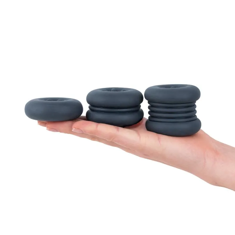 Boners - Puffer Ringe 3 Stück - Blau