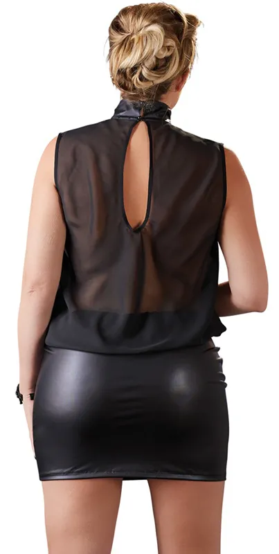 Minikleid transparent