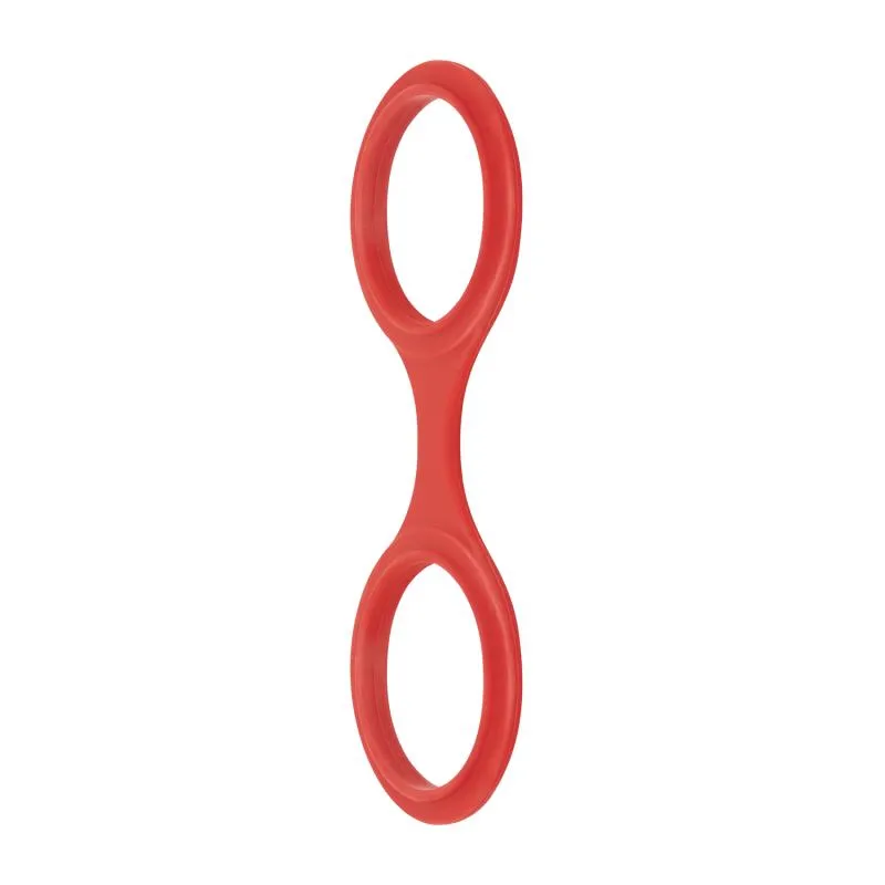 EasyToys Online Only - Flexible Silikon-Handschellen - Rot