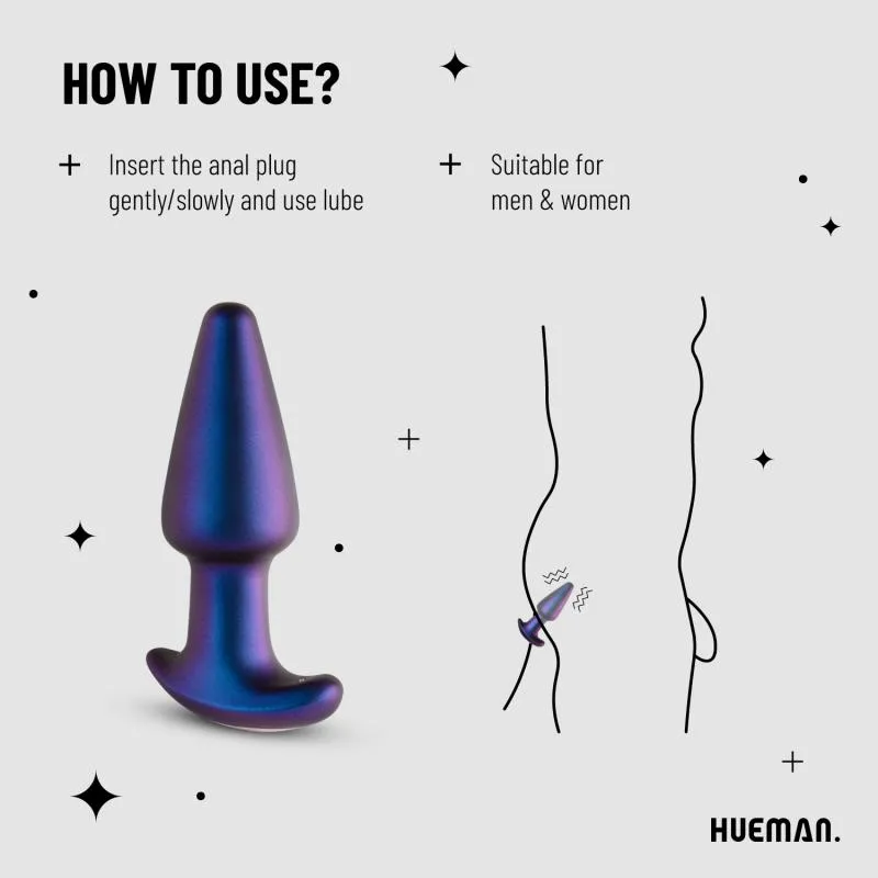 Hueman »Meteoroid« Analplug mit rotierenden Perlen