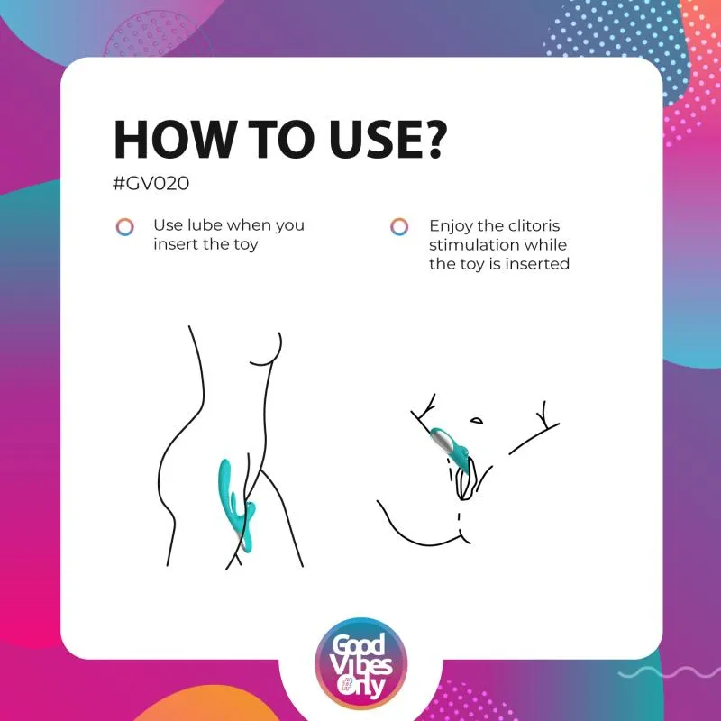 Good Vibes Only - Lisa Stoßender Rabbit-Vibrator mit G-Punkt-Stimulator