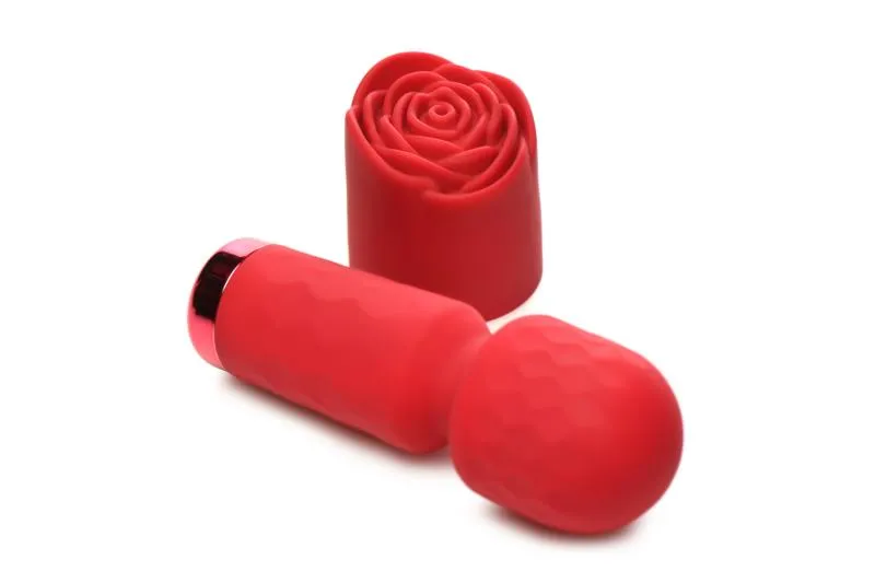 BLOOMGASM – Pleasure Rose Mini-Wand-Vibrator – Rot
