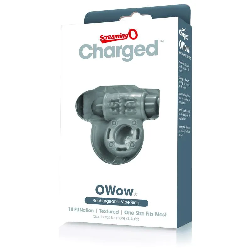 The Screaming O - Charged OWow Vibe Ring Grey