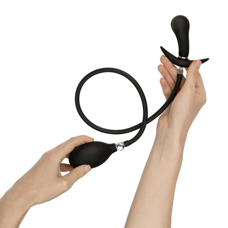 Anal Collection - Aufblasbarer Butt Plug mit Pumpe 8 cm - Schwarz