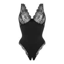 Christine – Pandora Body mit offenem Schritt – Schwarz Christine – Pandora Body mit offenem Schritt – Schwarz