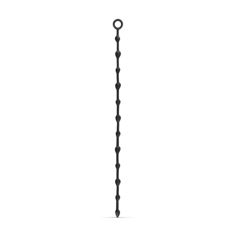 Lange Analkette 105 cm - Schwarz