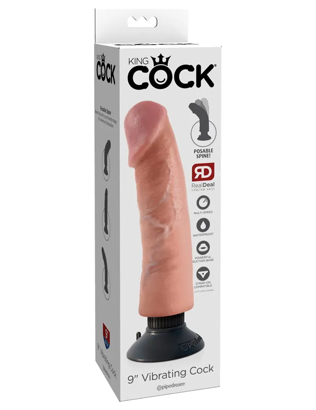 King Cock vibrierender Dildo - 20 cm