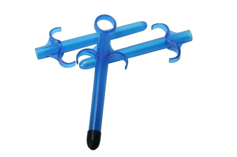 Trinity Vibes – Gleitmittel-Applikator-Set – Blau (3er-Pack)