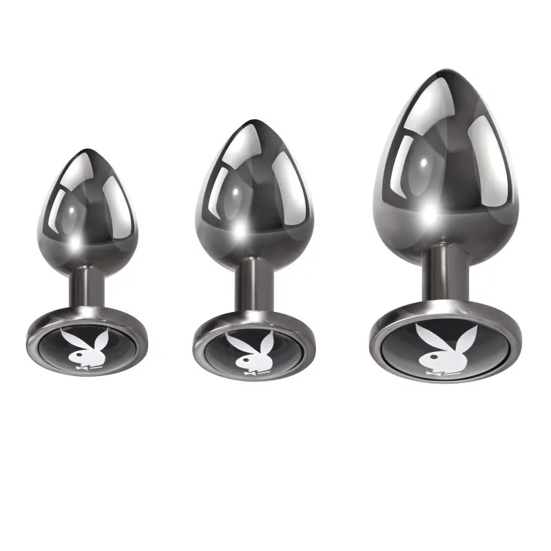 Playboy »Pleasure 3 Ways« Analplug Set