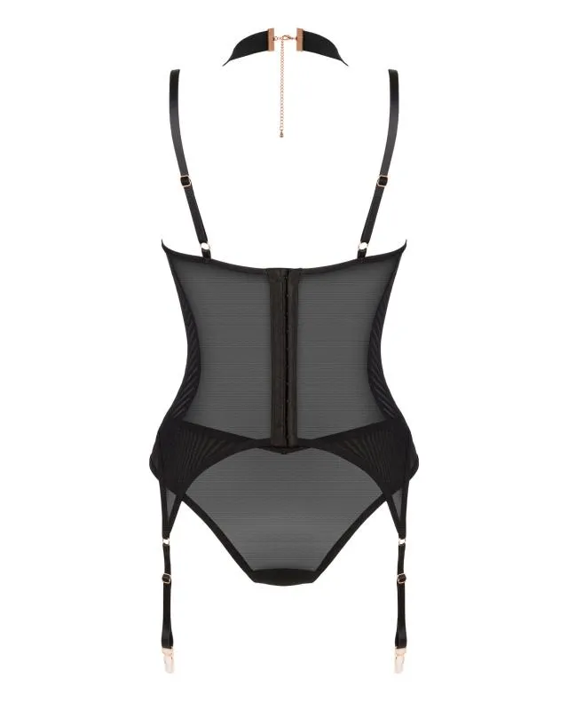 Brasica Strumpfhalter-Korsett - Schwarz