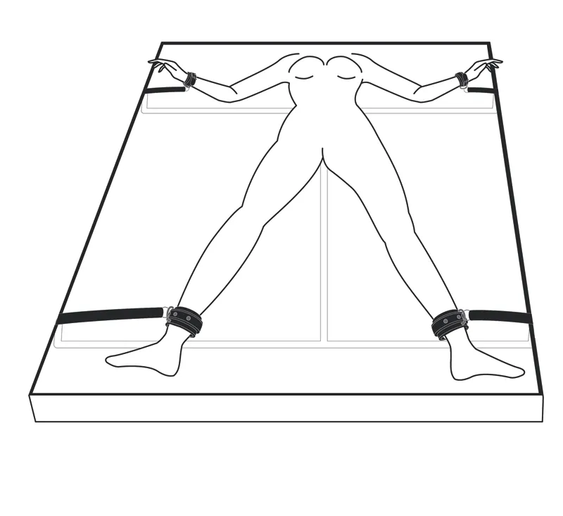 EasyToys »Under Mattress Restraint« Bondage-Set