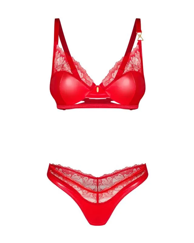Obsessive - Aliosa Zweiteiliges Set - Rot