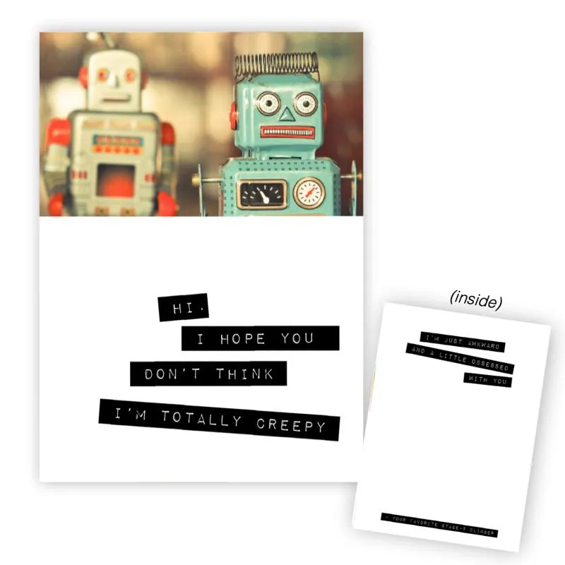 Warm Human - (Robots) I Hope You Don%27t Think I%27m Totally Creepy