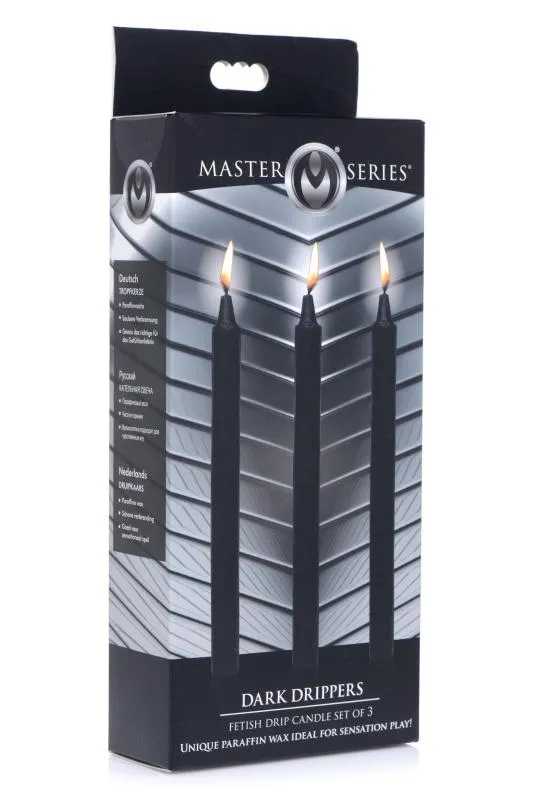 XR Brands - Dark Drippers Fetisch-Tropfkerzen - Schwarz