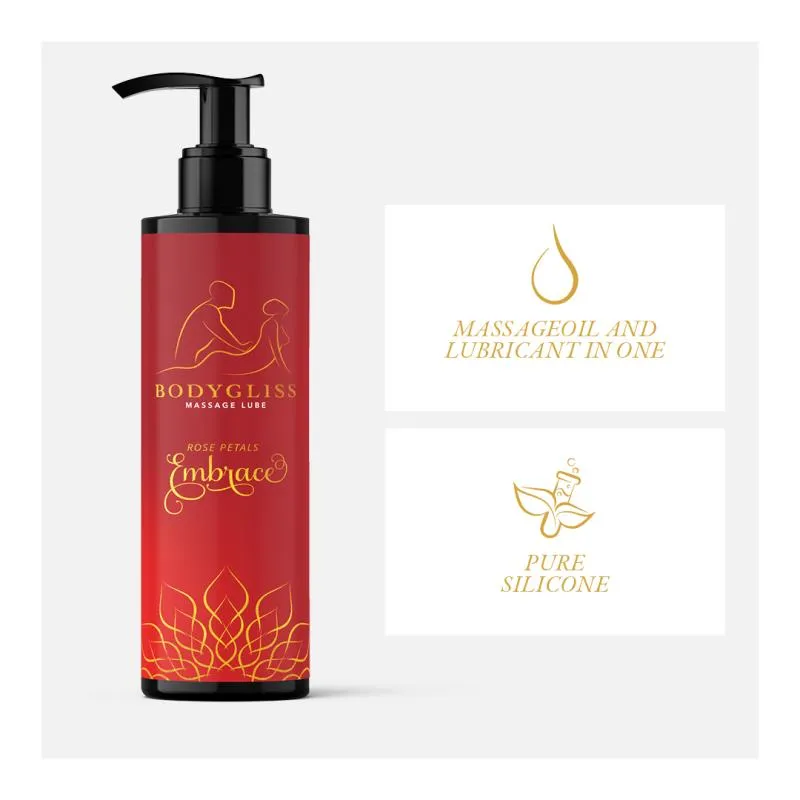 BodyGliss - Massageöl und Gleitmittel in 1 Rosenblüten -150 ml