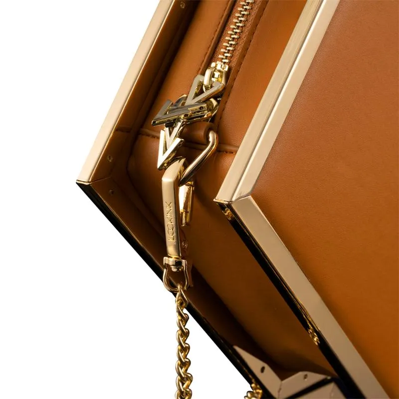 LOCKINK - Mysterious Square Kink Bag -  braun