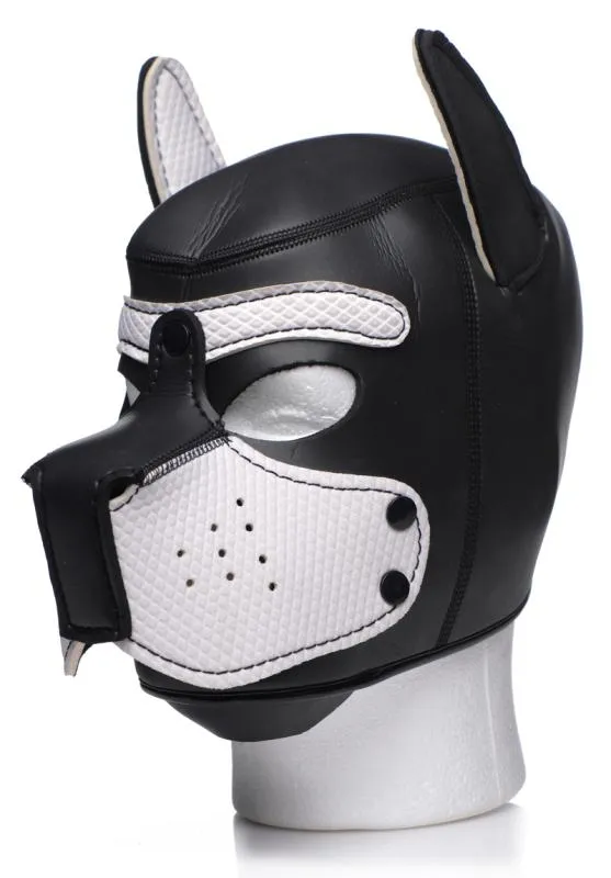 Spike Puppy BDSM Hood - Schwarz/Weiß