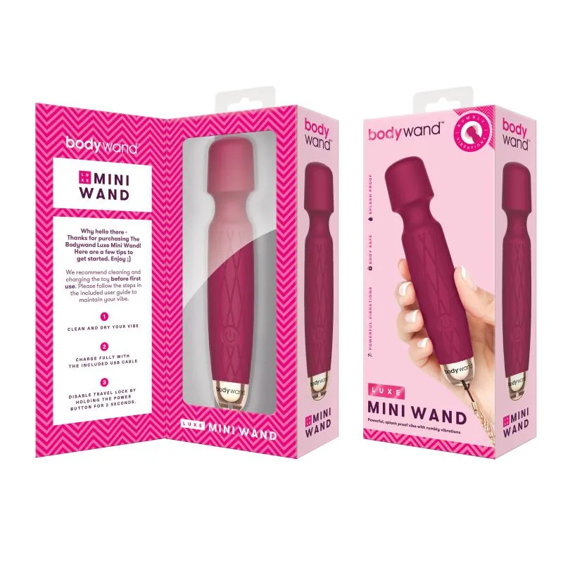 Bodywand - Luxe Mini USB Wand Vibrator Pink