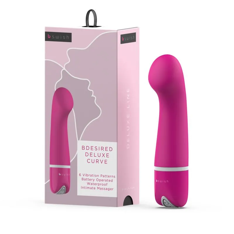 B Swish - bdesired Deluxe Curve Vibrator Rose