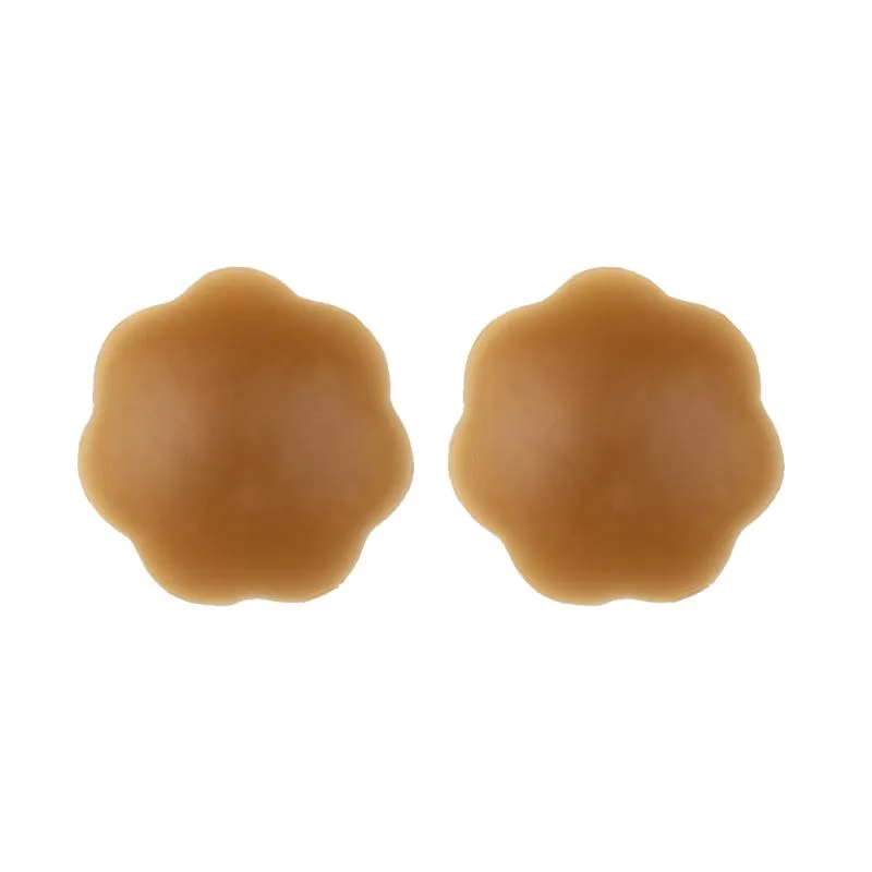 Bye Bra - Breast Lift Tape + Silicone Nipple Covers Brown