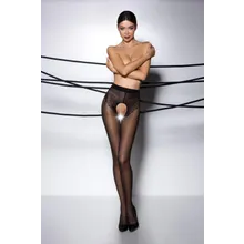 Passion - Tiopen 006 Strumpfhose mit offenem Schritt - Schwarz Passion - Tiopen 006 Strumpfhose mit offenem Schritt - Schwarz