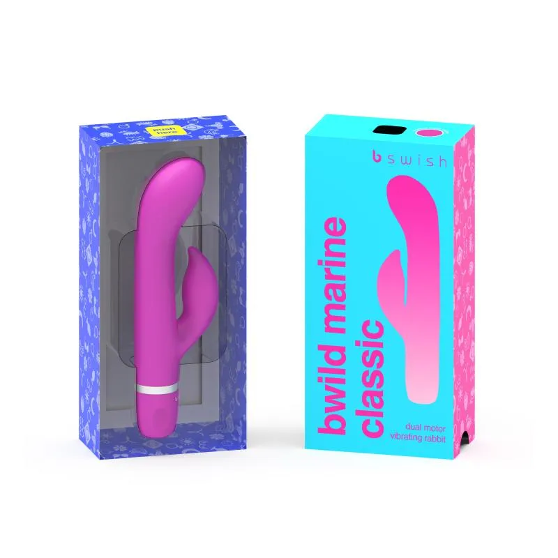 B Swish - bwild Classic Marine Rabbit Vibrator Cerise