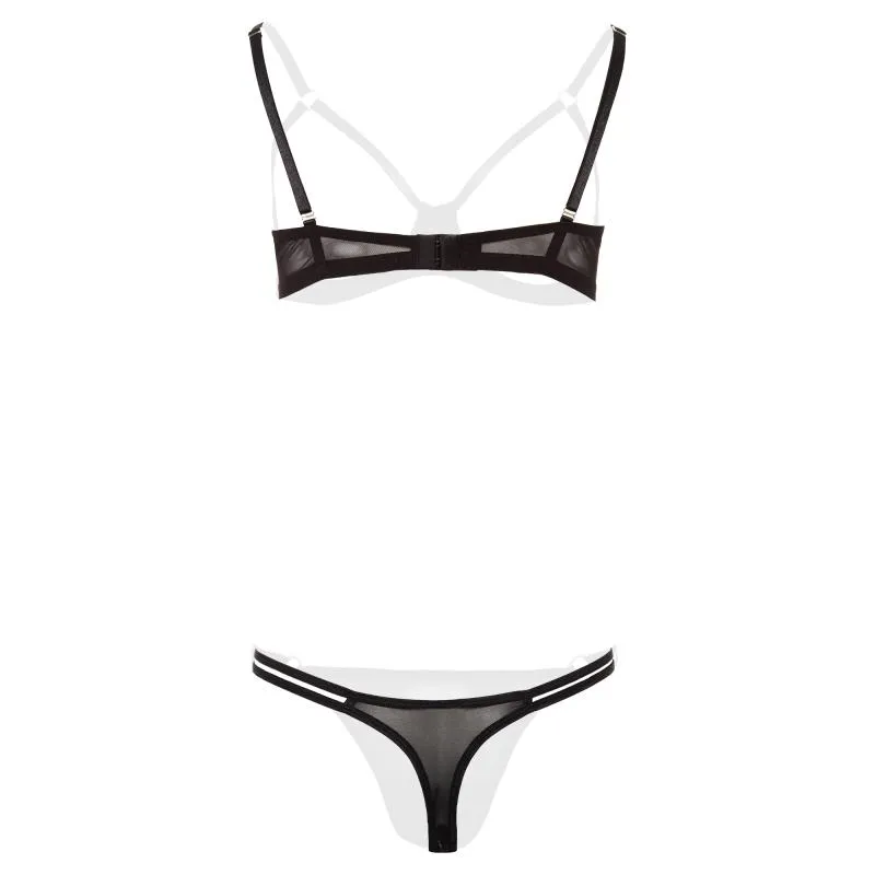 Christine - Offenes BH-Set Sanna - Schwarz