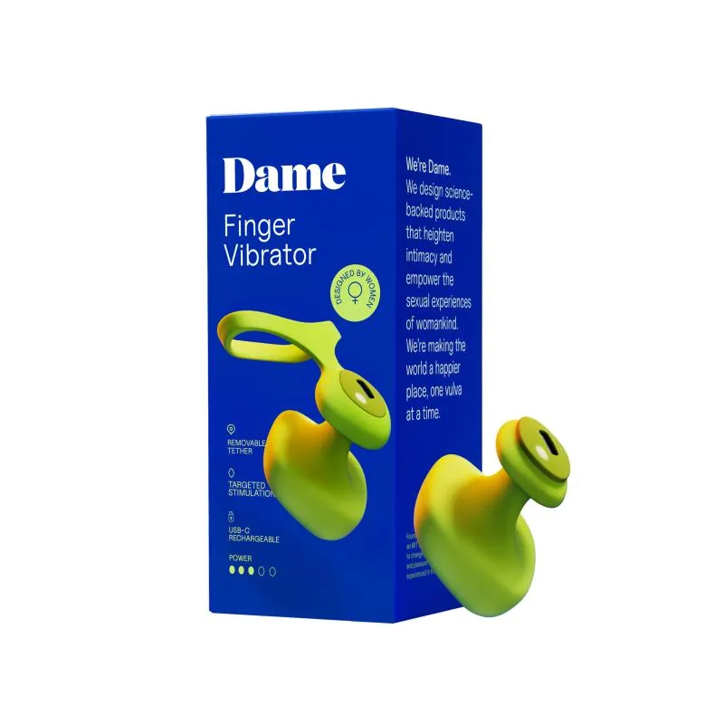 Dame - Fin 2.0 Finger-Vibrator - Citrus