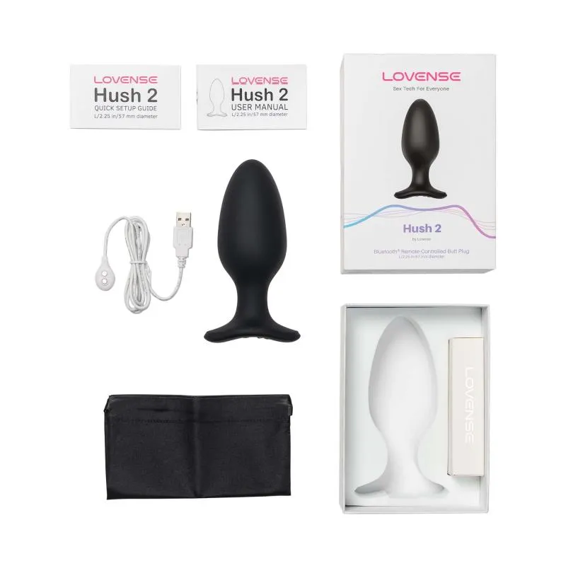 Lovense - Hush 2 Vibrationsbuttplug Mit App - Schwarz