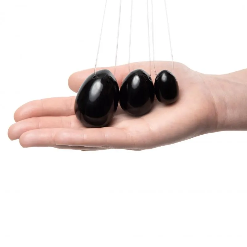 La Gemmes »Obsidian« Yoni-Ei Set