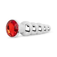 Analplug mit Edelstein - Rot Analplug mit Edelstein - Rot
