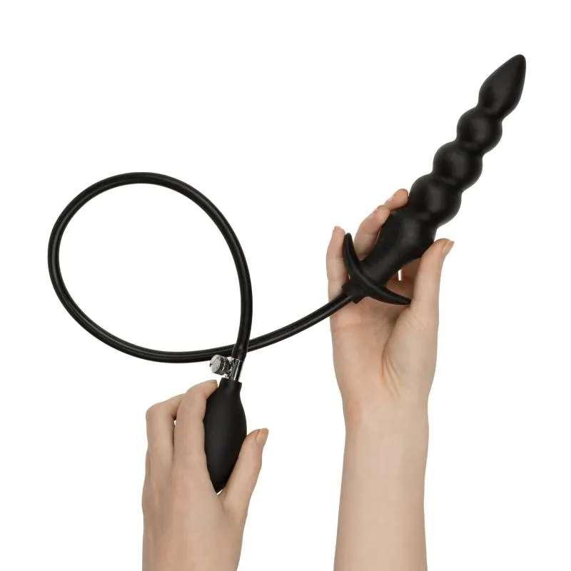 Anal Collection - Aufblasbarer Dildo mit Pumpe 20 cm - Schwarz