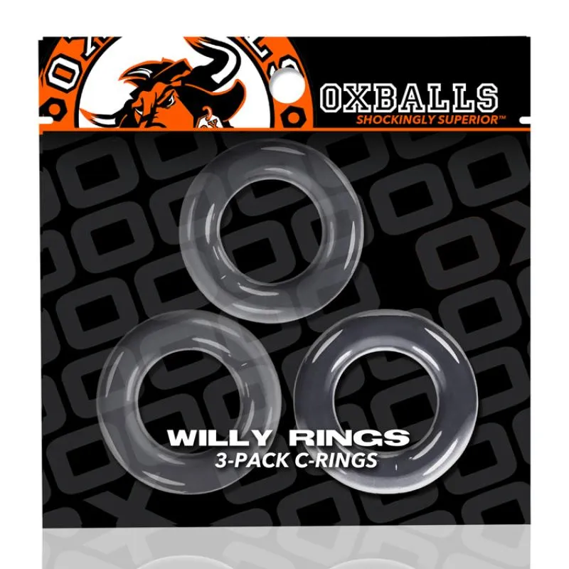 Oxballs - Willy Rings 3-pack Cockrings Clear