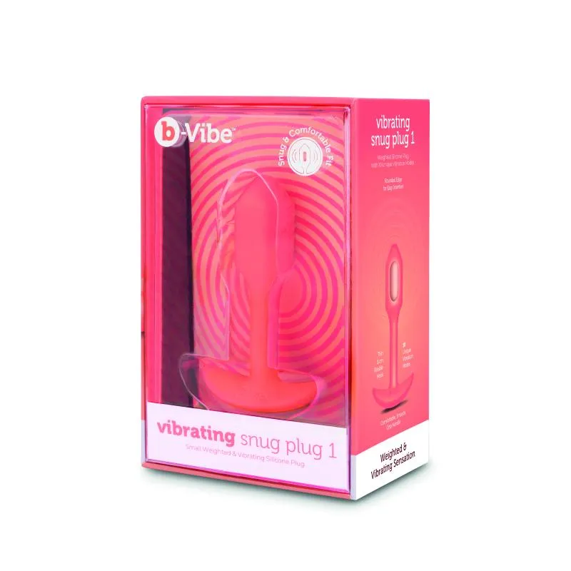 B-Vibe - Vibrating Snug Plug 1 (S) Orange