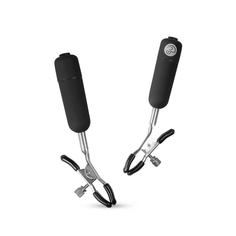 Easytoys Fetish - Nippelklemmen mit vibrierenden Kugeln